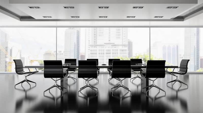 Interior,of,boardroom,with,black,armchairs,3d,rendering