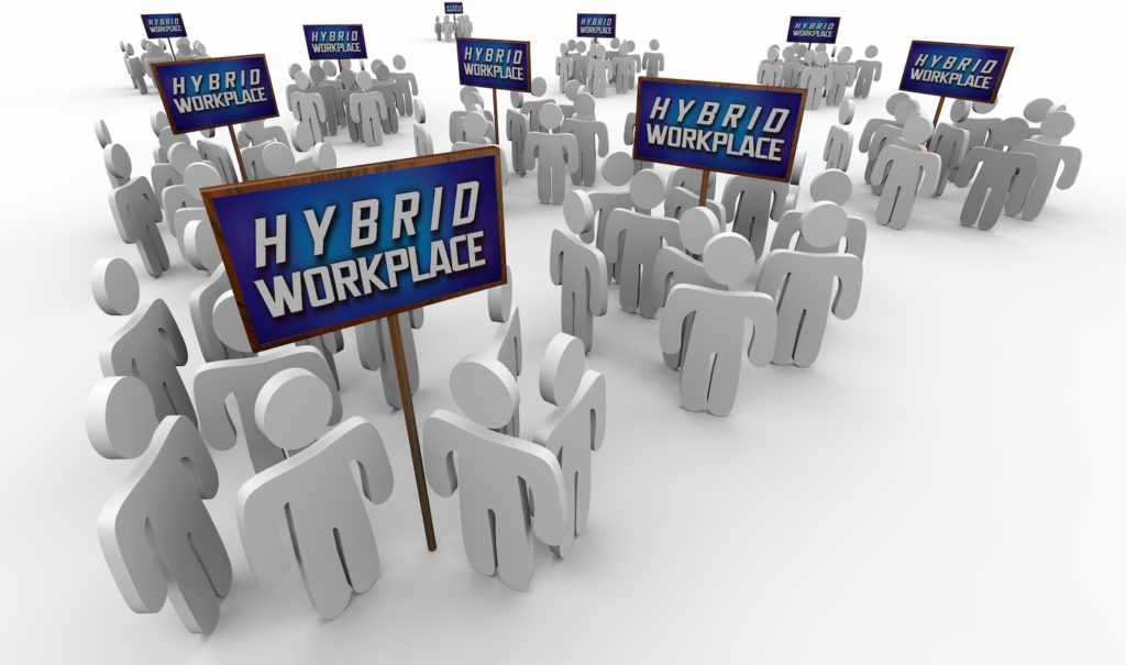 Hybrid,workplace,flexible,staff,remote,office,new,modern,employment,model